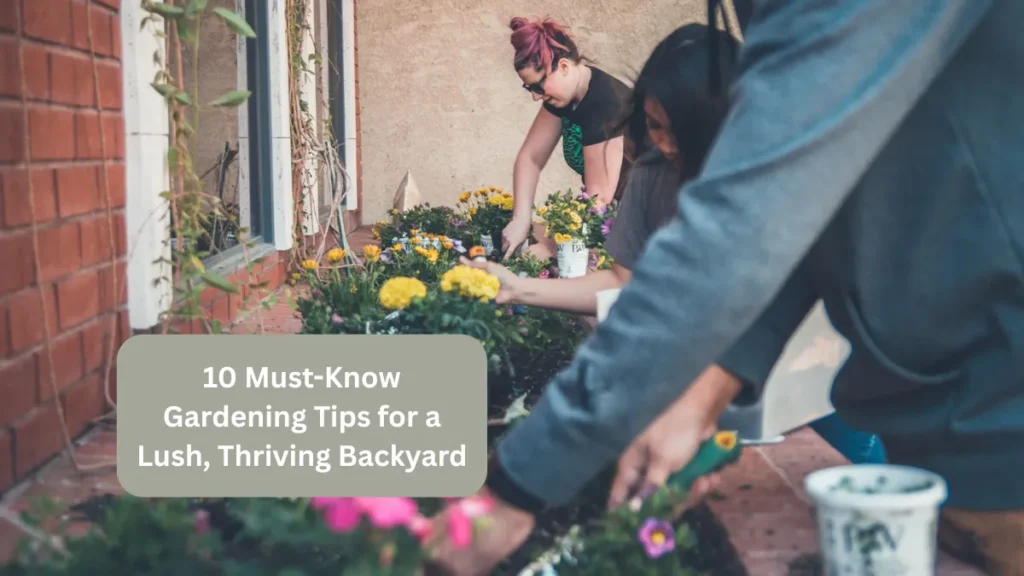 10 Must-Know Gardening Tips for a Lush, Thriving Backyard