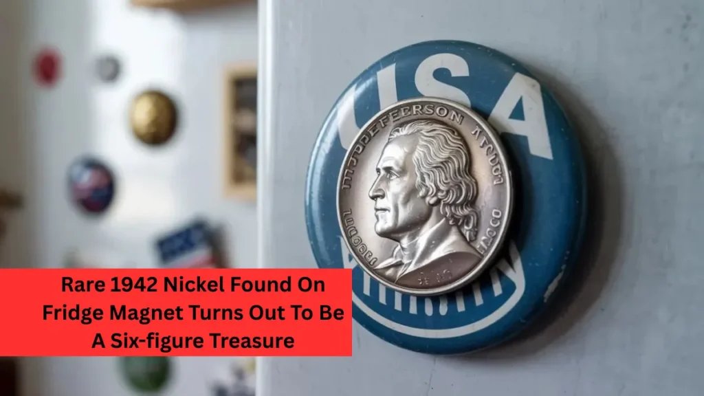Rare 1942 Nickel Found On Fridge Magnet Turns Out To Be A Six-figure Treasure