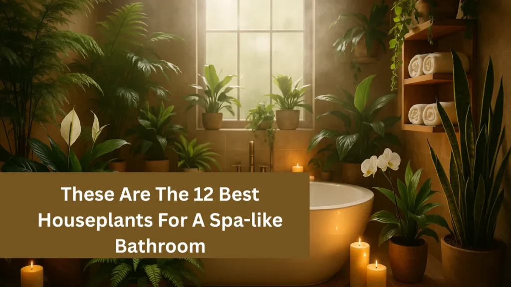 These Are The 12 Best Houseplants For A Spa-like Bathroom
